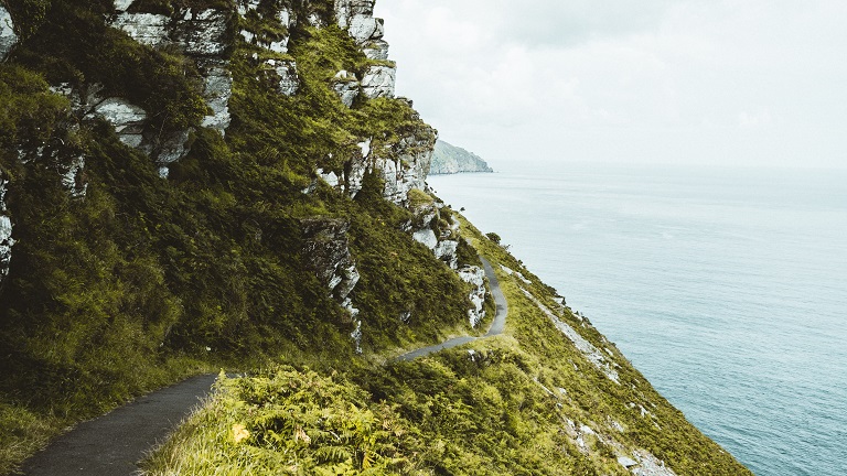 The coastal path that runs from Lynton in North Devon to the Valley of the Rocks - one of the most famous features in Exmoor National Park and the South West